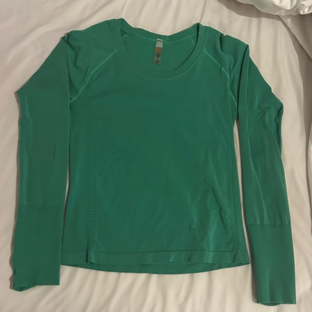 Women's Green Long Sleeve Top